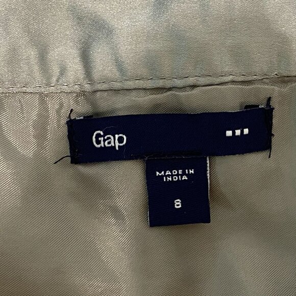 Y2K Gap Factory Silver Sequin Mini Skirt Womens Size 8 Lined Party Club - Picture 4 of 6